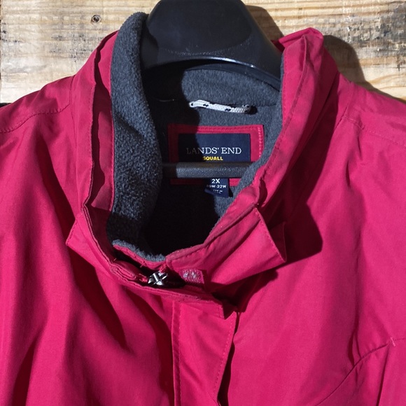 Lands’ End Squall collection women’s waterproof jacket size 2X (22-24) - Picture 2 of 6